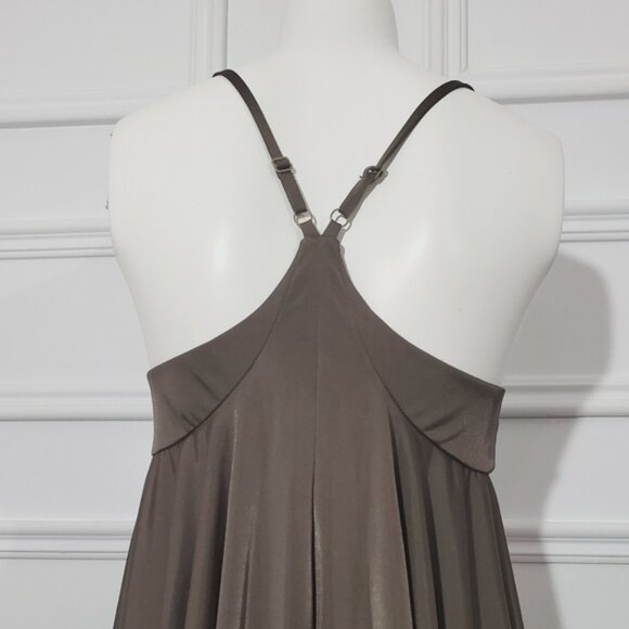 Armani Vintage Satin Cascade Flowy Boho Dress- XS- NWOT - Picture 6 of 16